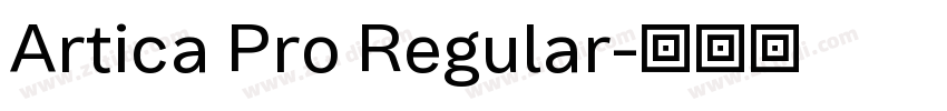 Artica Pro Regular字体转换